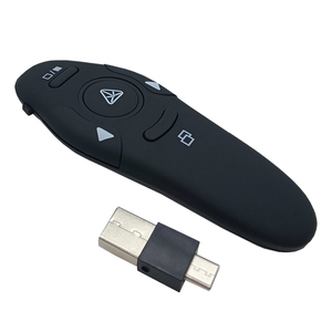 Presentatore senza fili con 2 in1 tipo-C e Micro ricevitore Laser rosso Presenter presentazione Clicker remoto USB PPT penna puntatore - Product Image 1