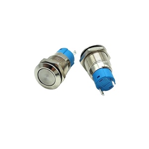 12 mét kim loại <span class=keywords><strong>push</strong></span> <span class=keywords><strong>button</strong></span> chuyển 2-pin tự khóa IP65 không thấm nước 10A điện tử vòng đầu bắt đầu nút chuyển đổi - Product Image 4