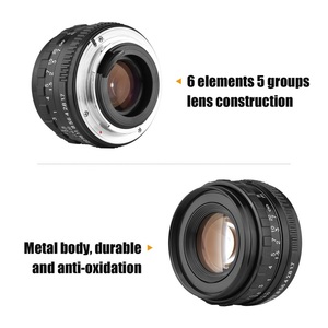 50mm F1.7 Large Aperture Camera Lens Manual Focus Prime Lens PK Mount Replacement for Pentax K1/ <strong>K</strong>-1 Mark II Full Frame Cameras - Product Image 2