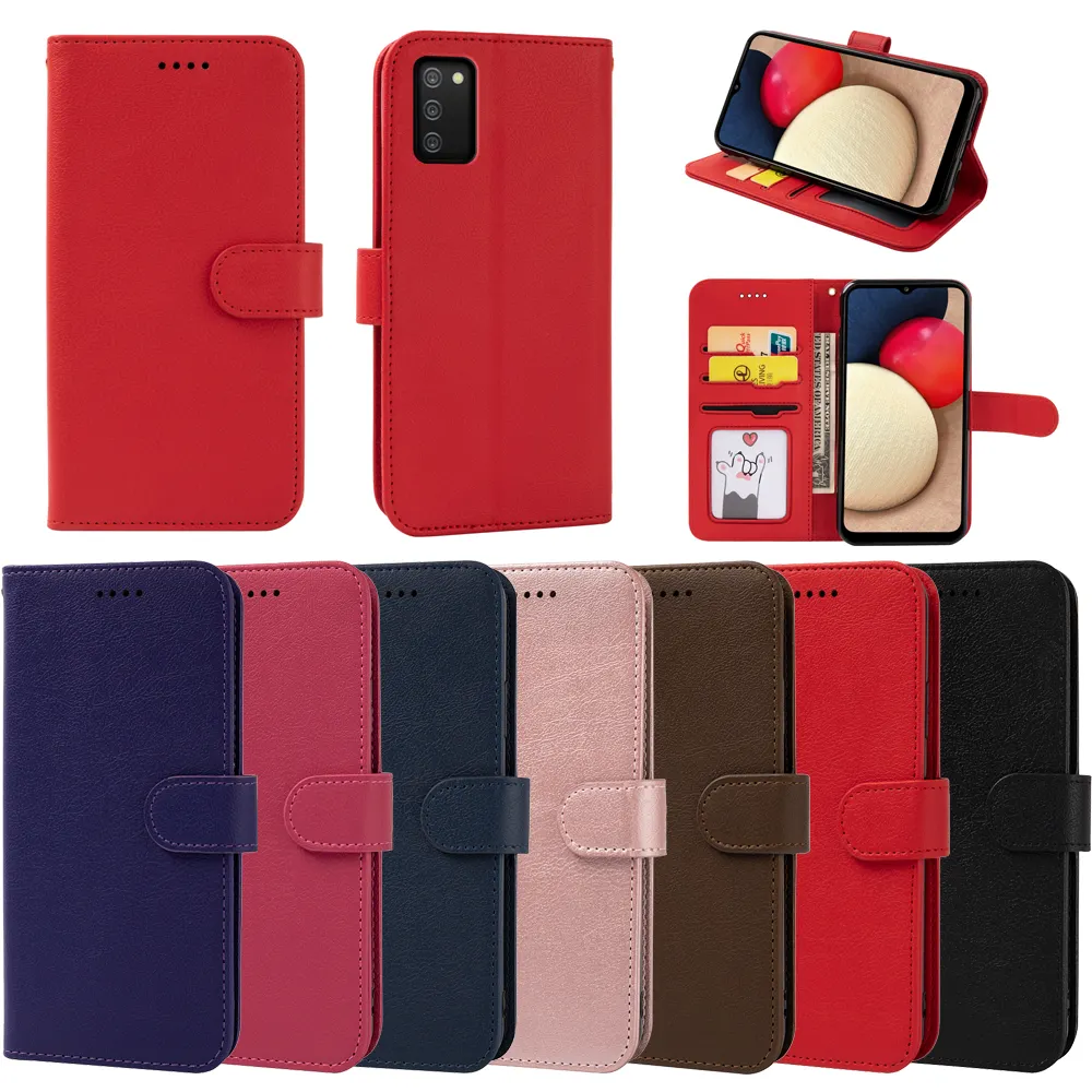 Custodia a portafoglio in pelle Flip con fessura per scheda per Samsung Note 20 Ultra S21 Plus Ultra