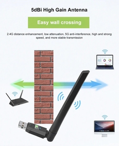600Mbps USB WiFi BT adattatore 5.0 2.4G 5GHz Antenna wi-fi Dual Band 802.11ac Mini Computer Wireless ricevitore scheda di rete - Product Image 3