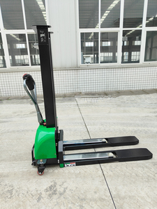 Precio de descuento 1000kg Apilador de palés eléctrico Elevador automático portátil 1300/1600mm Contenedor de descarga Apilador de carga de elevación automática - Product Image 6