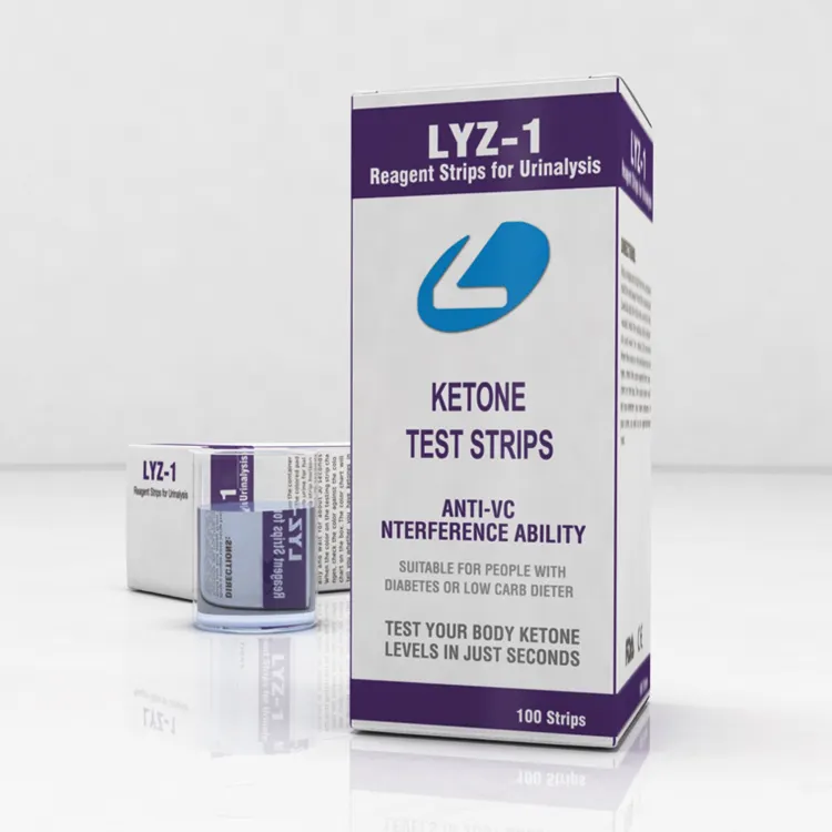 Xét nghiệm Ketone trong nước tiểu trên low carb ketogenic chế độ ăn uống ketosis nhà nước tiểu Tester Kit Ketone kiểm tra Strips