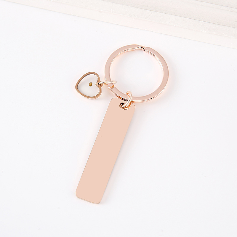 Colza en forme de coeur en or rose