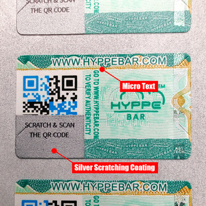 Custom Printing Die Cut Authenticity <strong>Verification</strong> Tamper Proof Label Sticker Scratch Off Stickers with Qr <strong>Code</strong> - Product Image 3