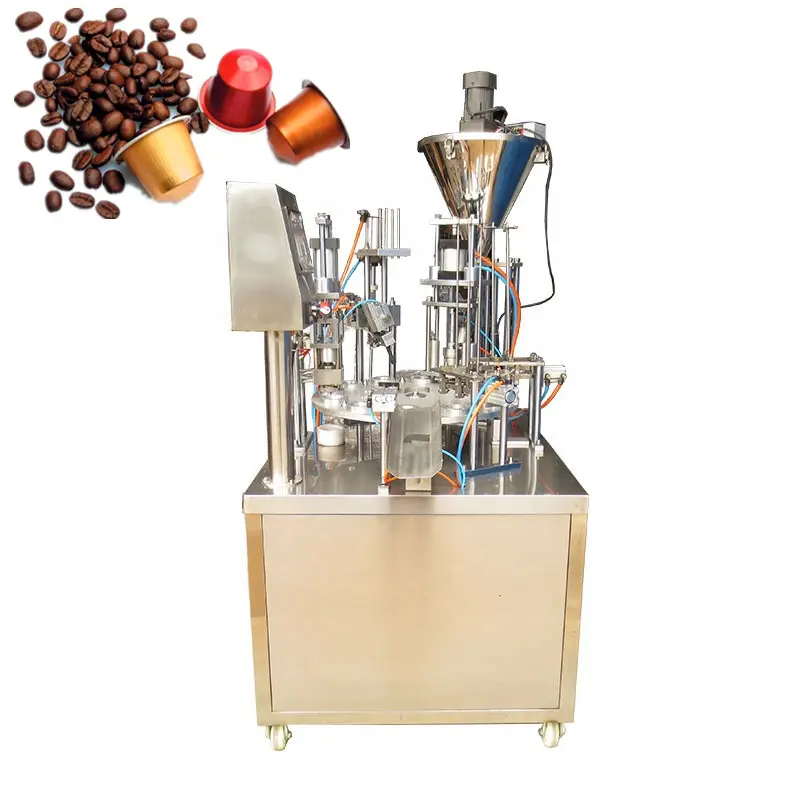 2022 nouvelle machine de remplissage et de scellage de café Dolce Gusto de Type rotatif k machine de remplissage et de scellage de café de tasse