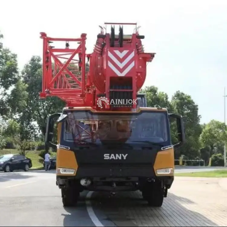 Grue mobile utilisée de camion de grue de Sany au Kenya à vendre camion grue mobile de 100 tonnes petit mobile