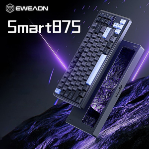 2024 nuovo arrivo EWEADN Smart875 tastiera meccanica in alluminio Tri-Mode interfaccia USB scambiabile a caldo stile di proiezione del marchio Kailh - Product Image 5