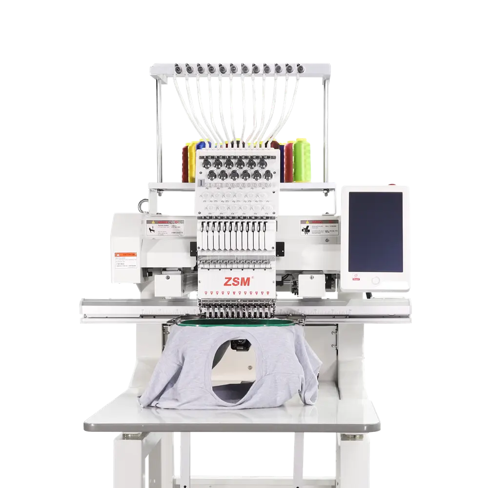 QM1201 multi needles single head embroidery machine home commercial embroidery computerized machine