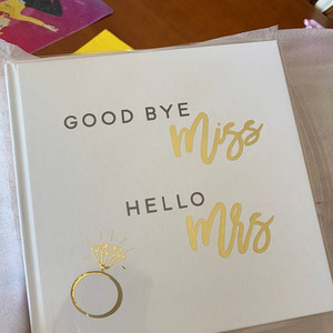 LABON Gold Ring Foil Wedding Custom Miss to Mrs Guest <strong>Vow</strong> <strong>Book</strong> Alternative Planner <strong>Book</strong> Guest Sign Party Memory <strong>Book</strong>
