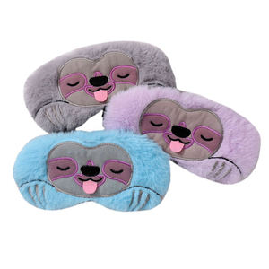 Hayvan uyku maskesi OEM/ODM yumuşak peluş körü körüne göz maskeleri kadın kızlar için göz kapağı seyahat şekerleme gece uyku çocuklar için - Product Image 2