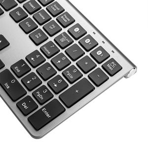Teclado de tamaño completo de 104 teclas, teclado inalámbrico de 2,4G con sincronización de 3 dispositivos, teclado de intercambio en caliente para ordenador portátil, Notebook, iPad - Product Image 3