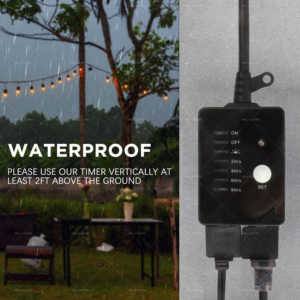 Presa remota esterna presa Timer spina, TESSAN interruttore di controllo Wireless con 2 messa a terra, crepuscolo per alba sensore di luce per stringa Li - Product Image 5