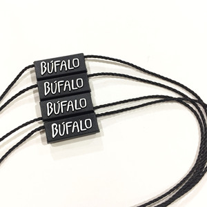 Etiqueta colgante muy barata, cadena de sellado, logotipo de marca en relieve personalizado, etiqueta colgante, cadena de bucle para ropa - Product Image 5