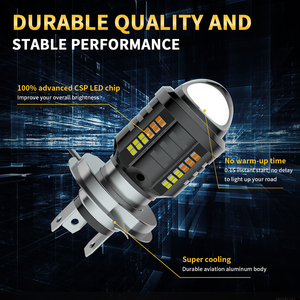 ไฟแสดงสถานะมอเตอร์ไซค์ LED สองสี BA20D P15D H4 12V ถึง34V โคมไฟโปรเจคเตอร์รถจักรยานยนต์ - Product Image 6