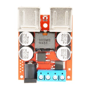 DC-DC Vehicle Charging Board 12V 24V (8-35V) に5V 8A Step Down Buck Power Supply Module 4 Port USB Output Mobile Charger Car - Product Image 5