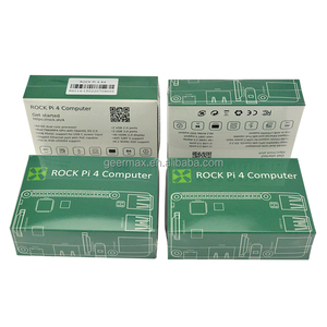 Rock pi 4 modelo a 4gb seis núcleos, sbc placa única mini pc computador rockchip rock pi 4a 4g