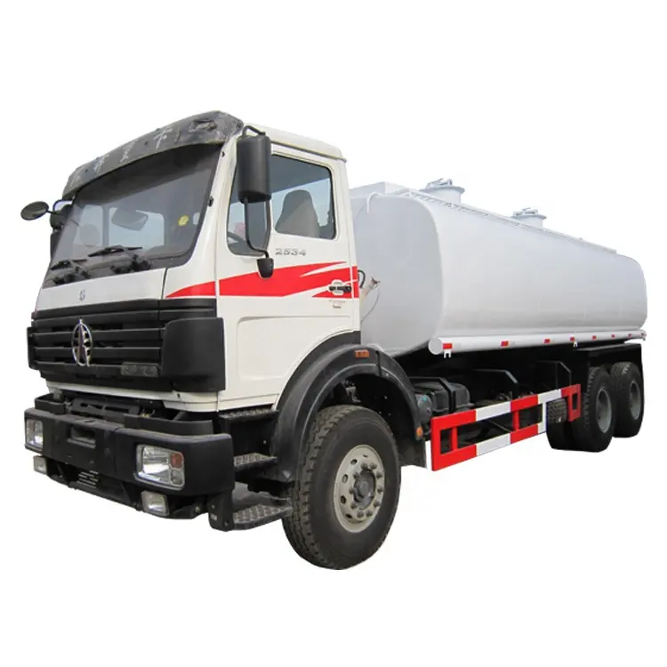 شاحنة صهريج وقود وزيت مستعملة 6x4 من بيبين الجديدة ، شاحنة صهريج وقود