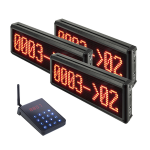 BYHUBYENG 3 <strong>Display</strong> and 1 Transmitter Wireless <strong>Queue</strong> <strong>System</strong> 99 Channel 9999 Number FM Technology Electronic <strong>Queue</strong> <strong>Management</strong>