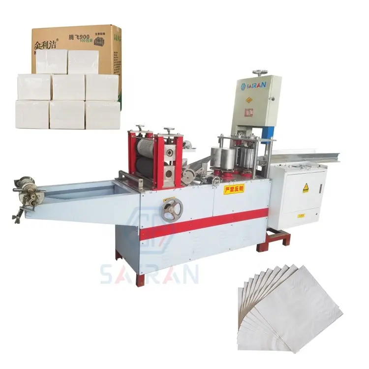 High Speed Restaurant Tissue Folding Embossing Napkin Paper Machine