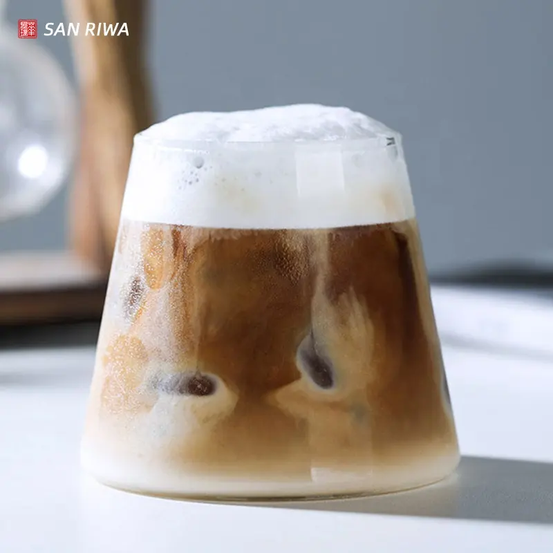Fujiyama-vaso de cerveza hecho a mano Fuji de 280ml, vasos de vidrio creativos para beber, montaje por sublimación