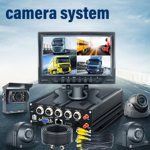 CCENTEN 4CH 1080P AHD IR Car Camera Truck MDVR 4G GPS Mobile DVR with 7 Inch LCD Screen <strong>Loop</strong> Recording for Heavy <strong>Vehicle</strong> Driving - Product Image 4