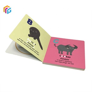 定制动物图片儿童学习书籍定制印刷着色精装纸板儿童绘画书 - Product Image 2