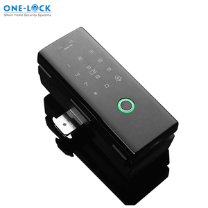 Keyless Scorrevole Serrature Tuya App Wifi 1 Inch Digital Serratura Intelligente Porta Cerchio Scivolo di Vetro Smart Serratura Della Porta