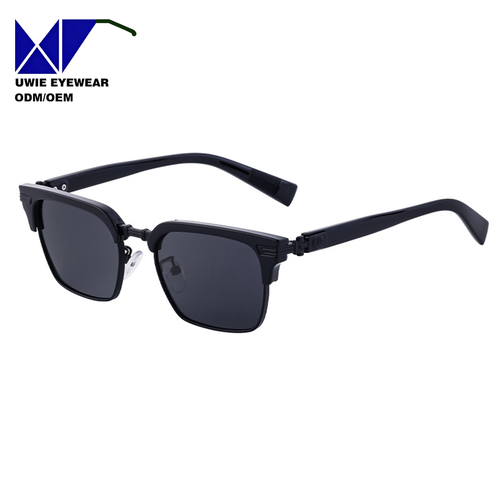 All-black with gray lenses