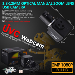 ELP yüksek hızlı USB kamera 2MP OV4689 260FPS 640*480 120FPS 1280*720 60FPS ile 2.8-12mm manuel zoom objektifi CMOS USB Web kamera - Product Image 4