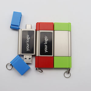 มินิโลหะ Type-C 2-in-1 USB แฟลชไดรฟ์128GB 1TB พร้อม Light-up pendrive USB ประเภทอินเตอร์เฟซ3.0 - Product Image 1