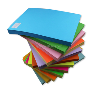 Precio de fábrica 100 hojas tamaño A4 colores surtidos papel de construcción papel para colorear para manualidades - Product Image 4