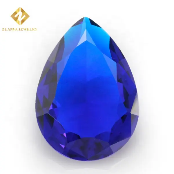 Свободный красный стеклянный камень Zuanfa, синие стеклянные камни, необычная форма, стеклянный драгоценный камень