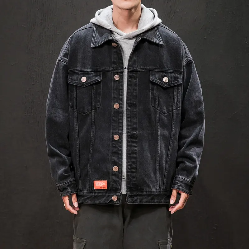 New Style Custom Mens Jeans Jacket Classic Basic Denim jacket For Male