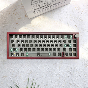 Teclado mecánico GMK67 de 67 teclas, retroiluminación RGB, Teclado mecánico con cable DIY con función de interruptor de perilla, piezas de teclado