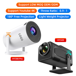 Destek 4K HY300 Pro HY320 Mini düşük adedi OEM/ODM taşınabilir projektör LED Proyector Mini projektör akıllı Android taşınabilir projektör 4K - Product Image 3