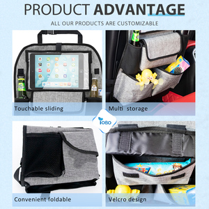 Oxford çok fonksiyonlu gövde araba koltuğu organizatör ile özelleştirilmiş ön ve arka koltukta-Premium kalite otomobil aksesuar - Product Image 4