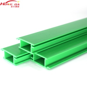 โปรไฟล์ PVC แบบอัดขึ้นรูปโปรไฟล์ PVC สำหรับแถบไฟ LED พลาสติกสีเขียวปรับแต่งได้ - Product Image 2