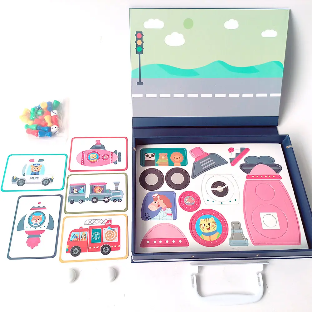 Schlussverkauf individuelle Montessori-Lernzeuge magnetische Jigsaw-Puzzles und Brettspiele Aktivitätsbücher für Kinder