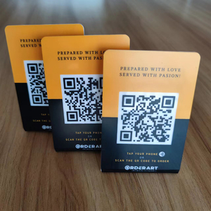 NTAG 213 NTAG 215 NTAG 216 <strong>QR</strong> <strong>Code</strong> NFC Menu Tag for Restaurant NFC Menu Table - Product Image 1