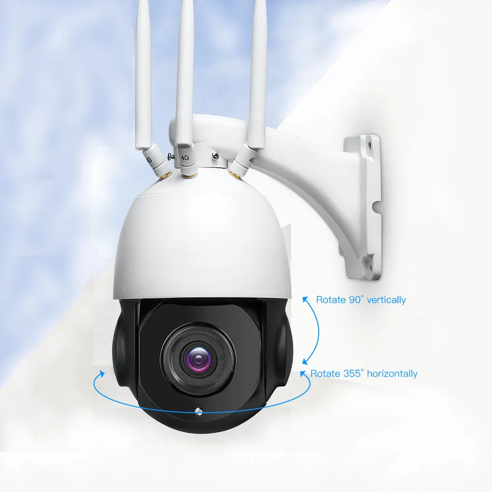 GOING Tech 5mp WiFi CCTV Ptz Cam drahtlose Sicherheit mit SIM-Karte Outoor CCTV 4G Kamera