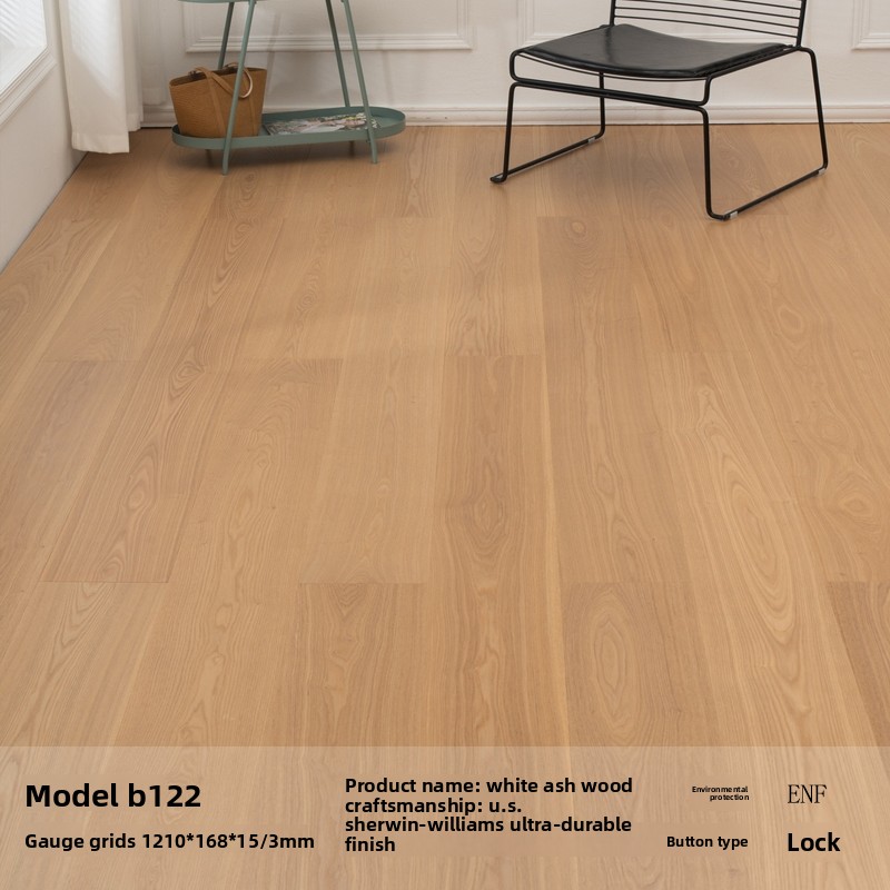 B122 ash wood 3mm veneer lock floor heating ENF grade