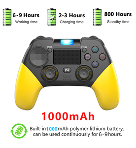 2020 nuevo diseño colorido construido en batería de 1000mAh y panel táctil de vibración Blue-tooth4.0 PC PS4 controlador inalámbrico Gamepad