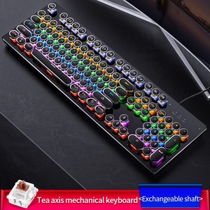 Teclado mecánico verdadero ZK4, teclado de interruptor reemplazable para juegos con cable, 104 teclas, 9 teclas, Teclado retroiluminado con bloqueo de Color RGB - Product Image 5