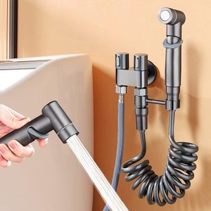 Easy-to-<strong>Use</strong> Stainless Steel <strong>Bidet</strong> Toilet Sprayer Set with ABS Handheld <strong>Bidet</strong> and Double Outlet Shower for Bathroom <strong>Use</strong> - Product Image 2