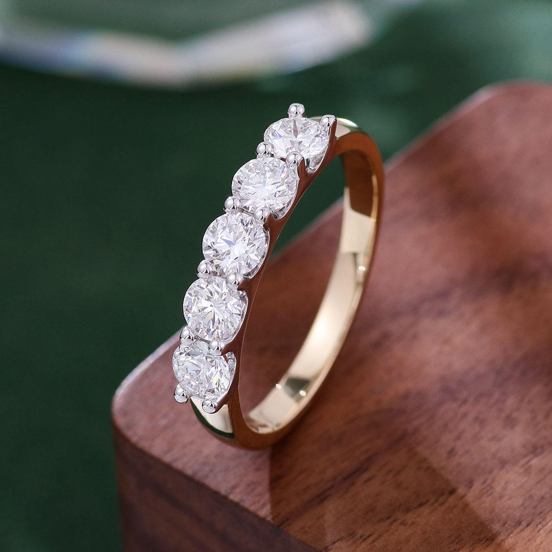 แหวนเพชรแล็บทองแท้ 18K