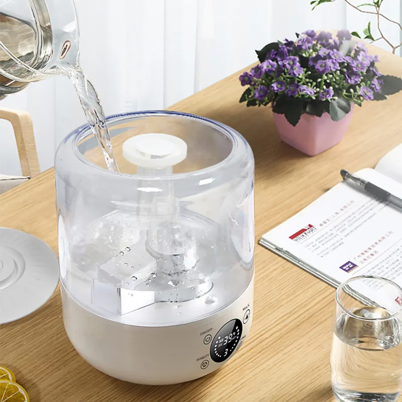 Humidificador de 3,5 l para el hogar, dormitorio, volumen de niebla silencioso, atomizador de oficina inteligente de escritorio, difusor de aromaterapia, aceite esencial