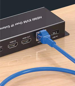 200m HDMIKVMエクステンダーフルHD4KHDMIビデオトランスミッターエクステンダーアダプター、IRHDMIループアウト付き - Product Image 2