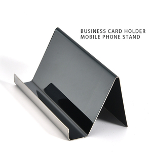 Tùy chỉnh tấm kim loại sản phẩm 304 thép không gỉ chủ thẻ kinh doanh sáng tạo và đơn giản điện thoại di động đứng - Product Image 3