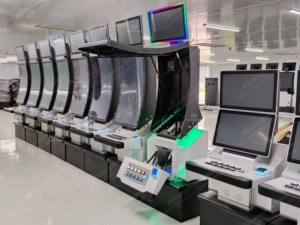 Oem Dịch vụ thiết kế mới 43 cong màn hình đứng lên kiosk Kim loại/gỗ thương mại trò chơi kỹ năng máy tủ để bán - Product Image 5